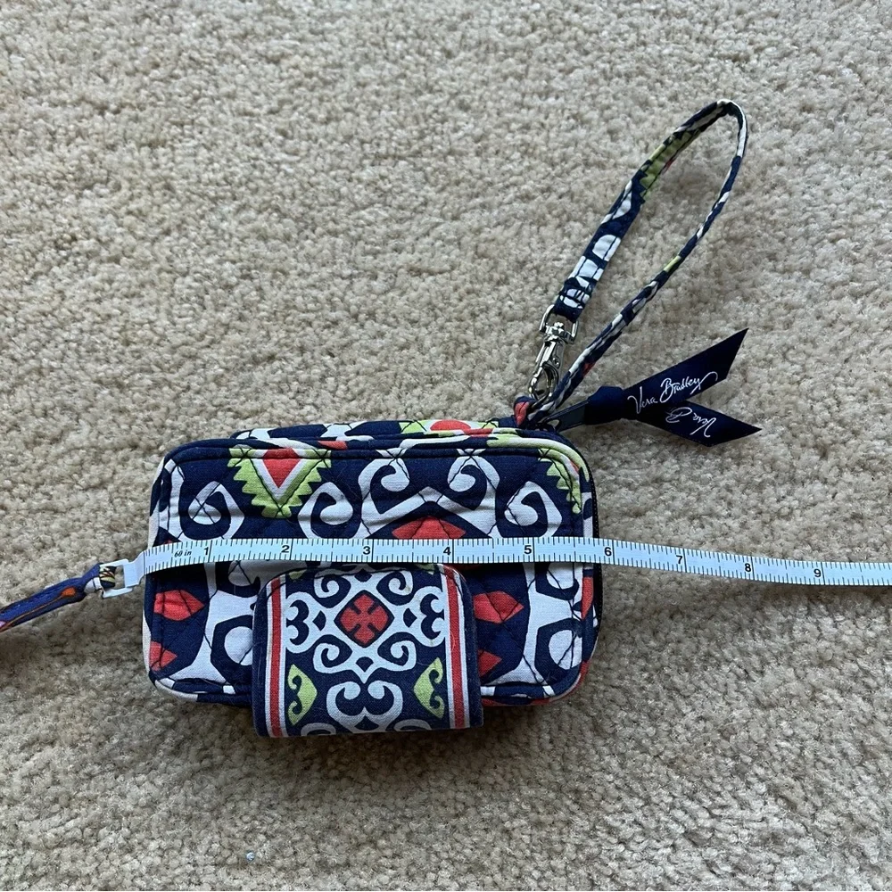 Vera Bradley Sun Valley Credit Card ID Wallet Wristlet w/ Wrist Strap - GUC - Picture 6 of 6